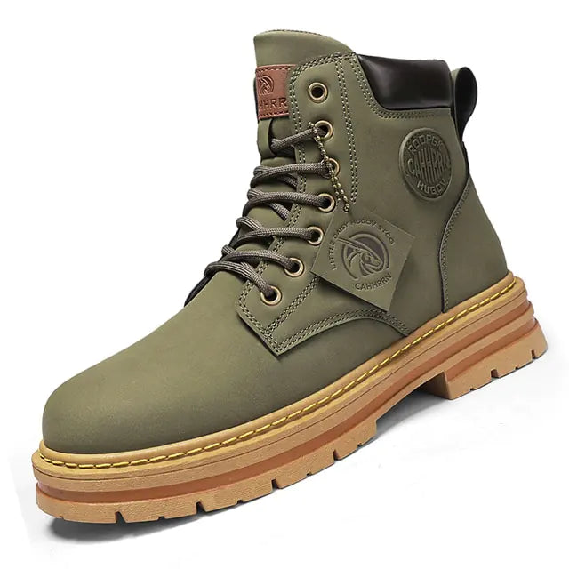 High Top Men's Leather Boots