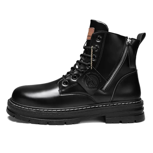 High Top Men's Leather Boots