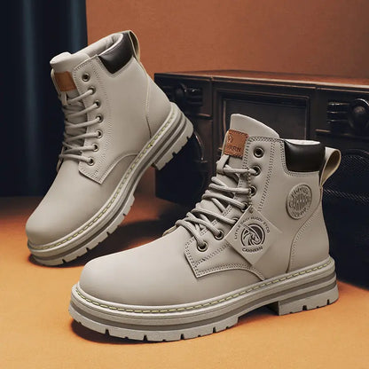 High Top Men's Leather Boots