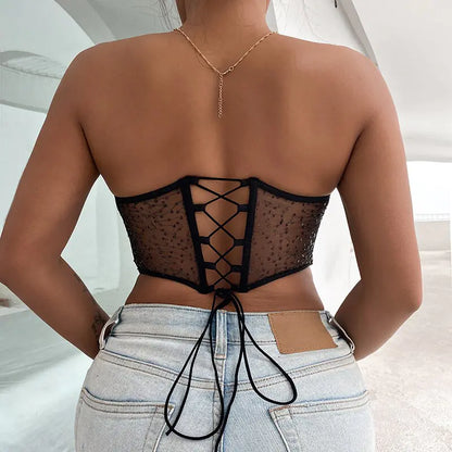 Transparent Waist Trainer Corset Top